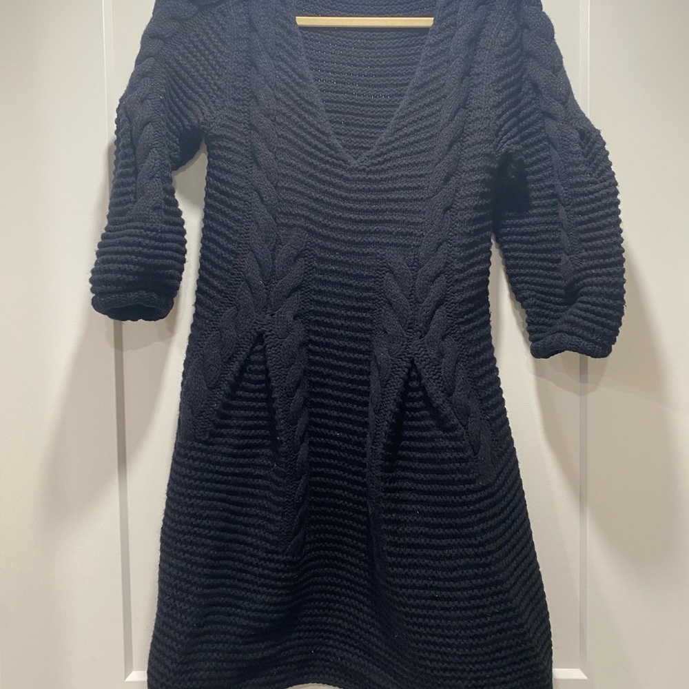 HUGO by HUGO BOSS Cable Knit Sweater Dress